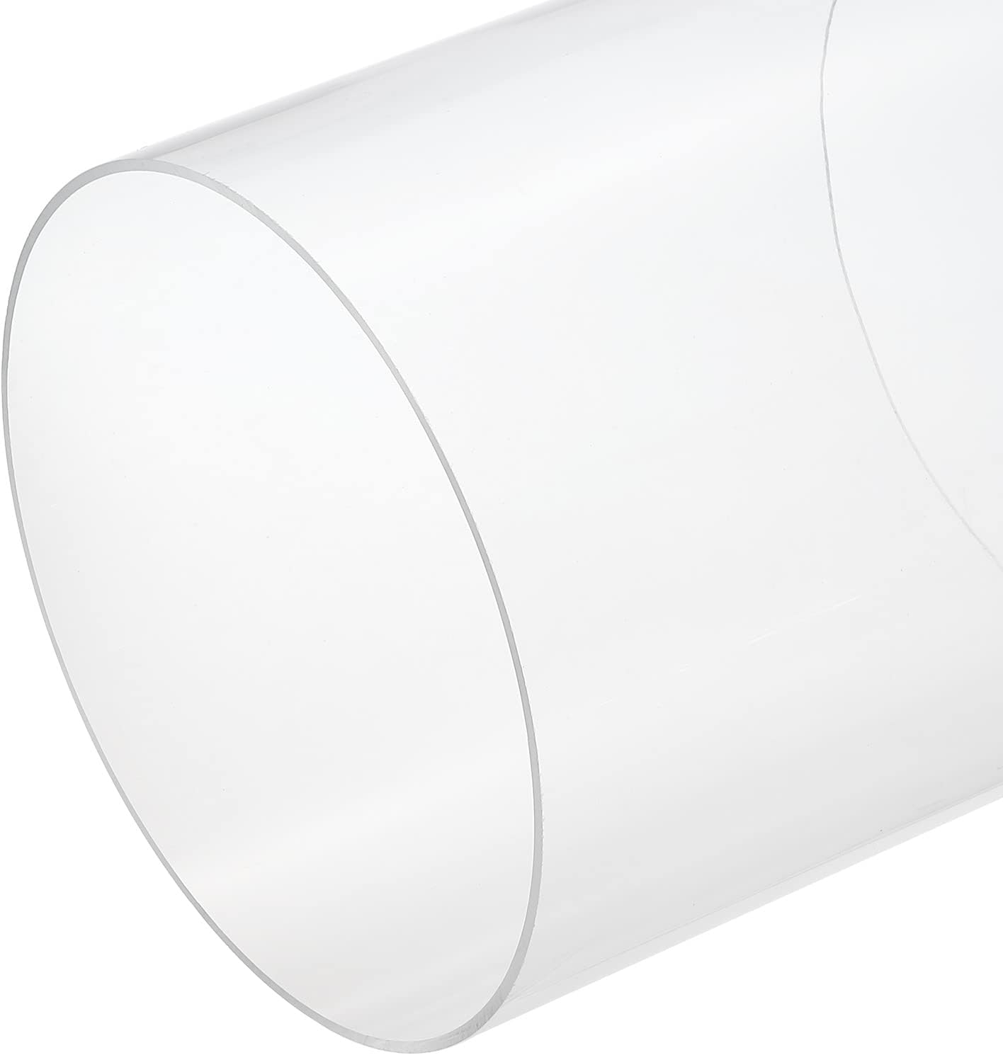 MECCANIXITY Acrylic Pipe Clear Rigid Round Tube for DIY Projects