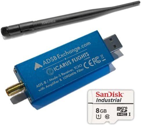 Blue R820T2 RTL2832U ADS-B SDR with Antenna and Filter