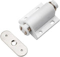 Magnetic Touch Push Open Latch (100, White) - Easy Push-To-Open Fit