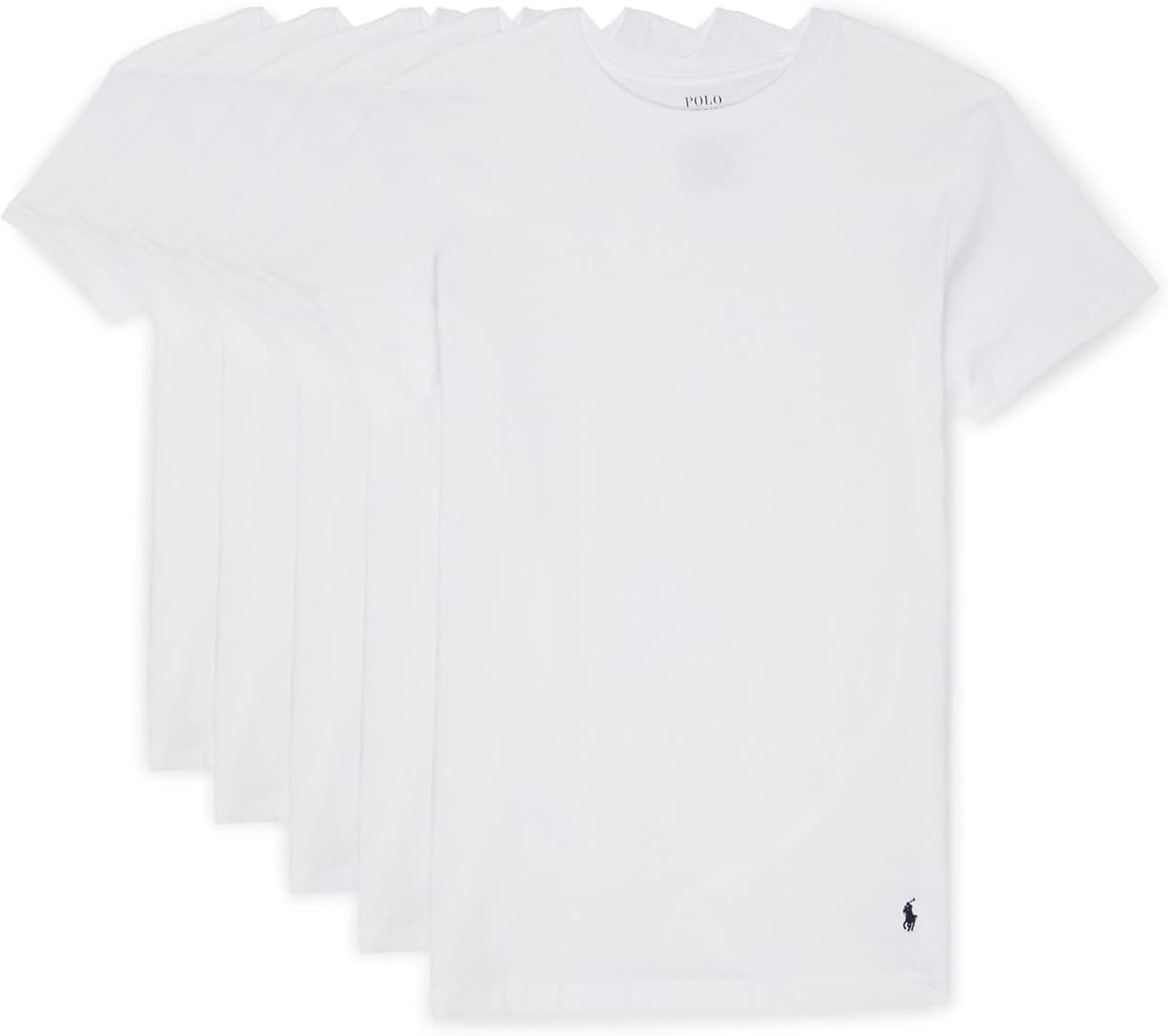 Polo Ralph Lauren 5 Pack Cotton Classic Crews for Everyday Wear