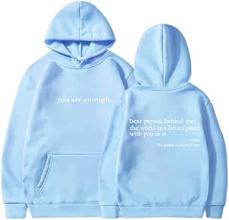 You Are Enough Hoodie - Empowering Confidence! 