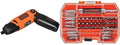 BLACK+DECKER Li2000 3.6V Rechargeable Screwdriver with 42-Bit Set