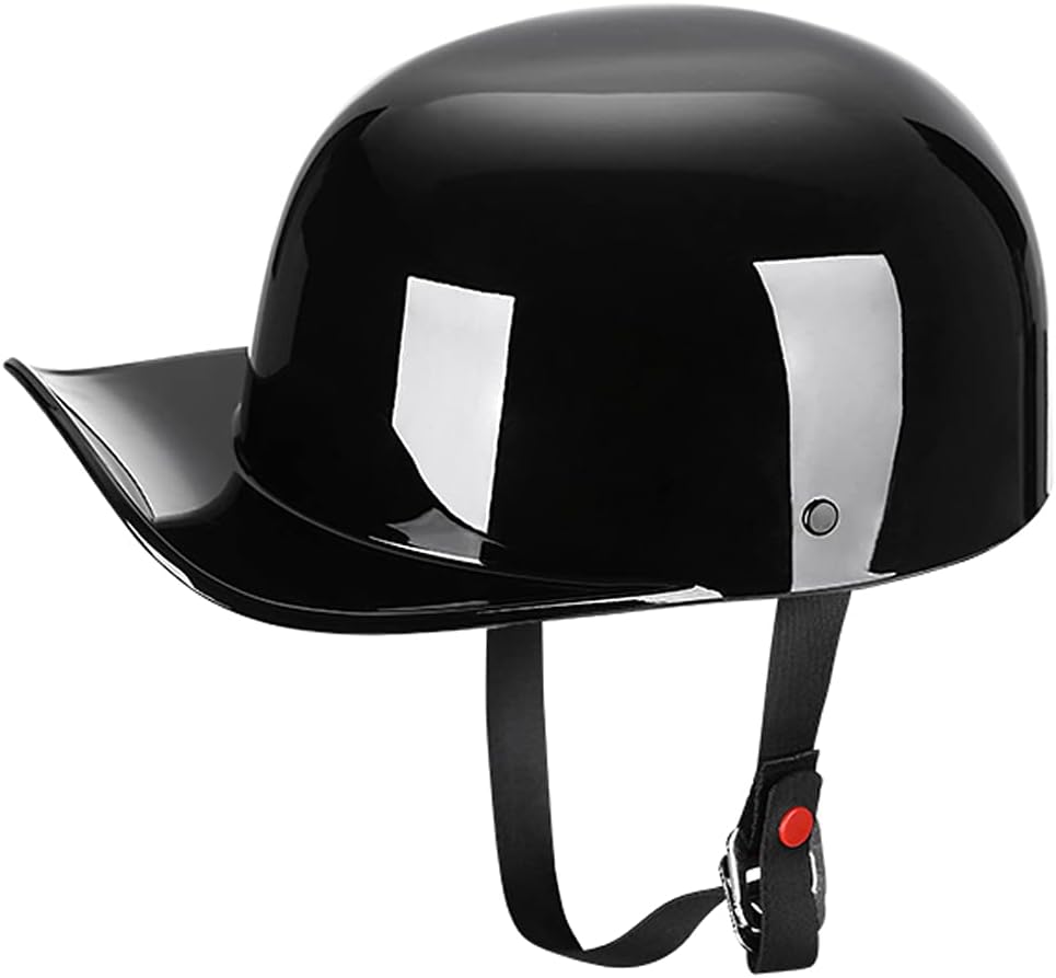 Baseball Style Cap Motorcycle Helmet - DOT Approved Unisex Design