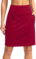 Golf Skorts for Women 20 in Knee Length - 7 Pockets Skort