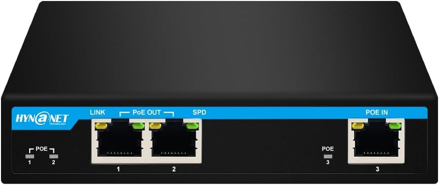 Gigabit Ethernet POE Extender 1 Port 60W for Enhanced Connectivity