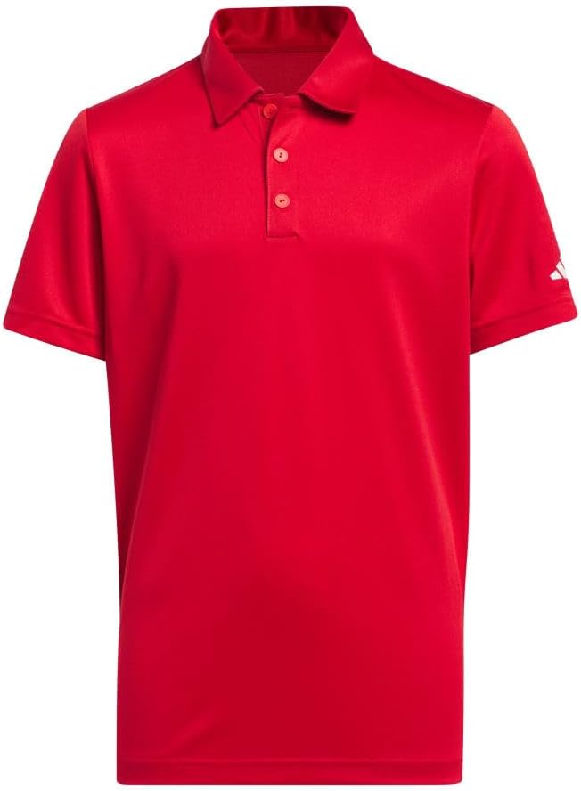 adidas Boys' Performance Golf Polo Shirt for Active Young Athletes