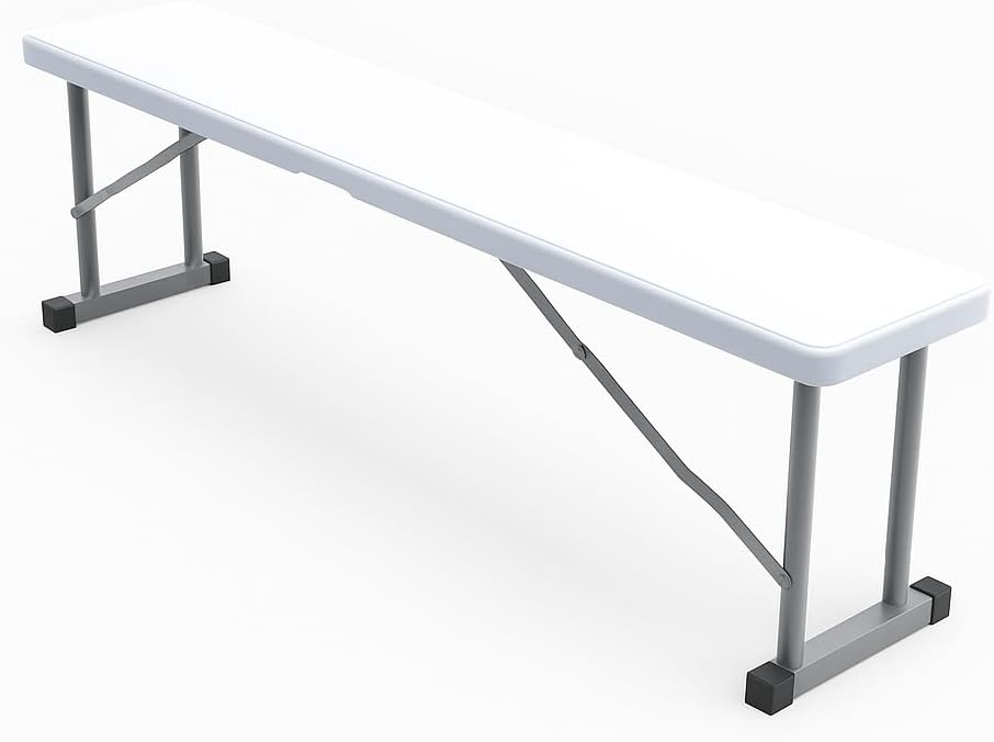 2.75ft Plastic Folding Bench for Indoor and Outdoor Use