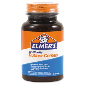Elmer's EPIE904 Rubber Cement for Repositionable Crafting Needs