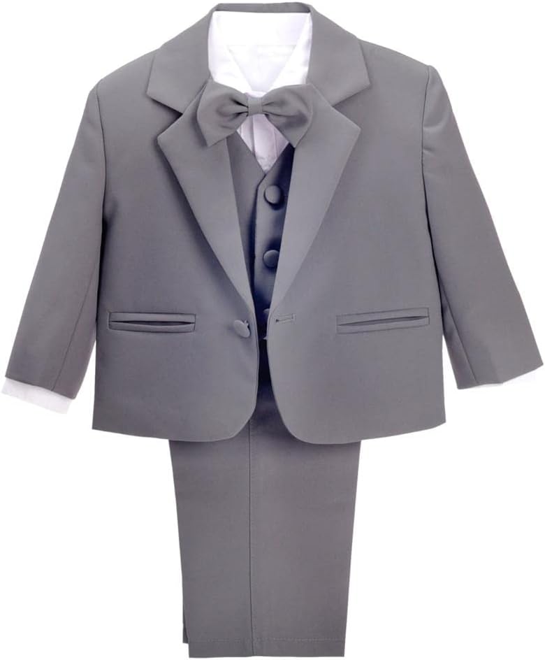 Dressy Daisy Baby Toddler Boy 5 Pcs Formal Tuxedo Set