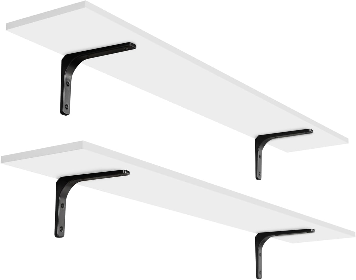 DINZI LVJ Long Wall Shelves Set of 2 for Extra Storage Space