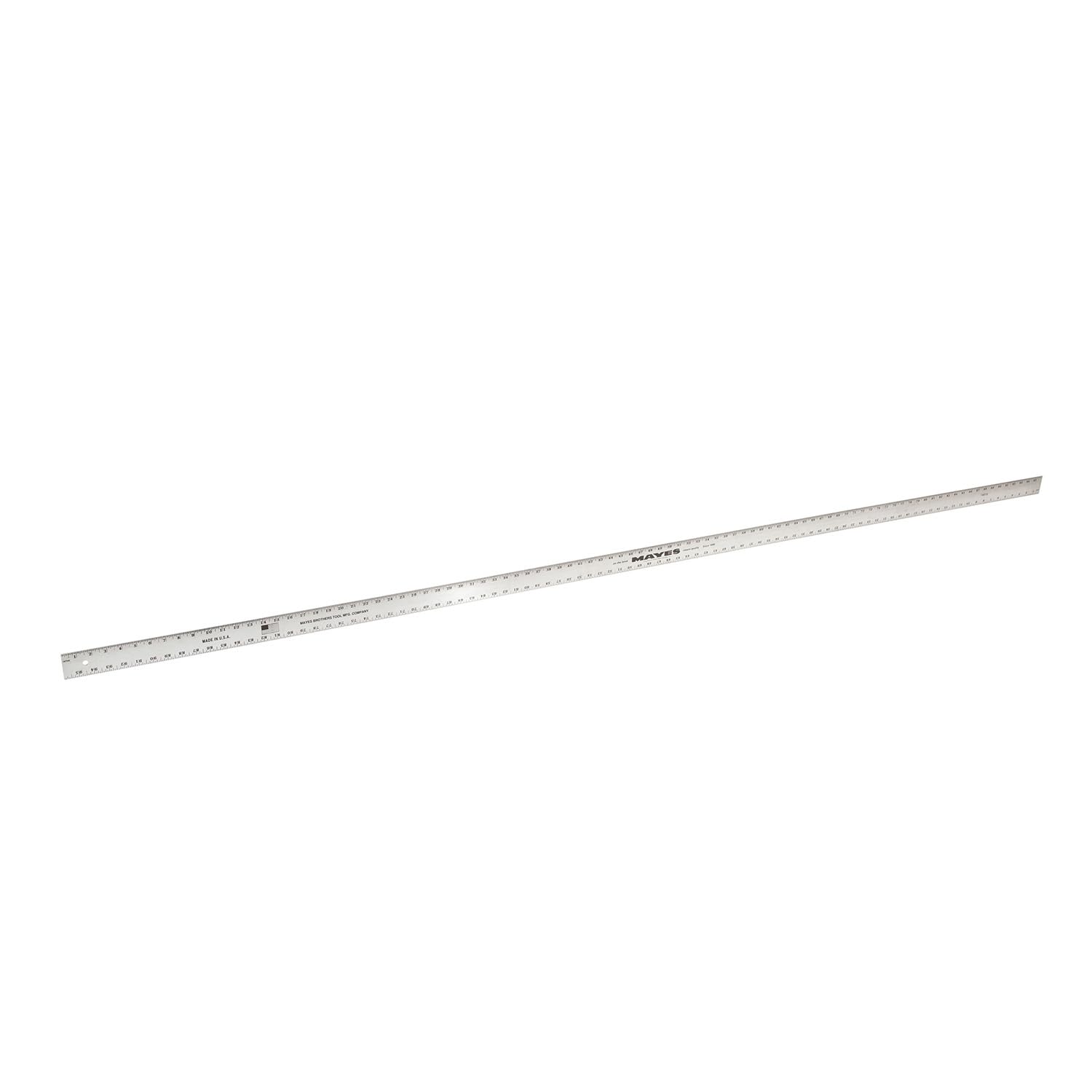 Mayes 96 Inch Straight Edge Aluminum Ruler for Precision Tasks