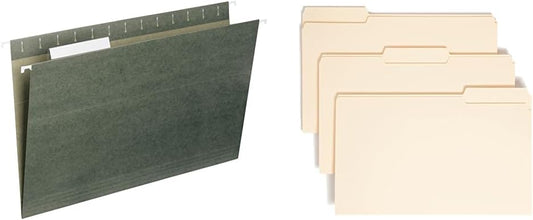 Smead Hanging File Folder & Standard File Folders Combo Pack