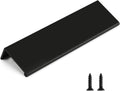 Rergy 10 Pack Black Cabinet Pulls 5in Finger Pulls - Durable Matte