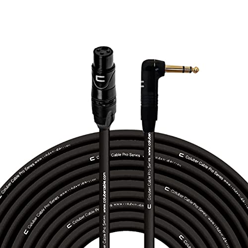 Balanced XLR Cable Female to Right Angle 1/4in TRS - 100 Feet