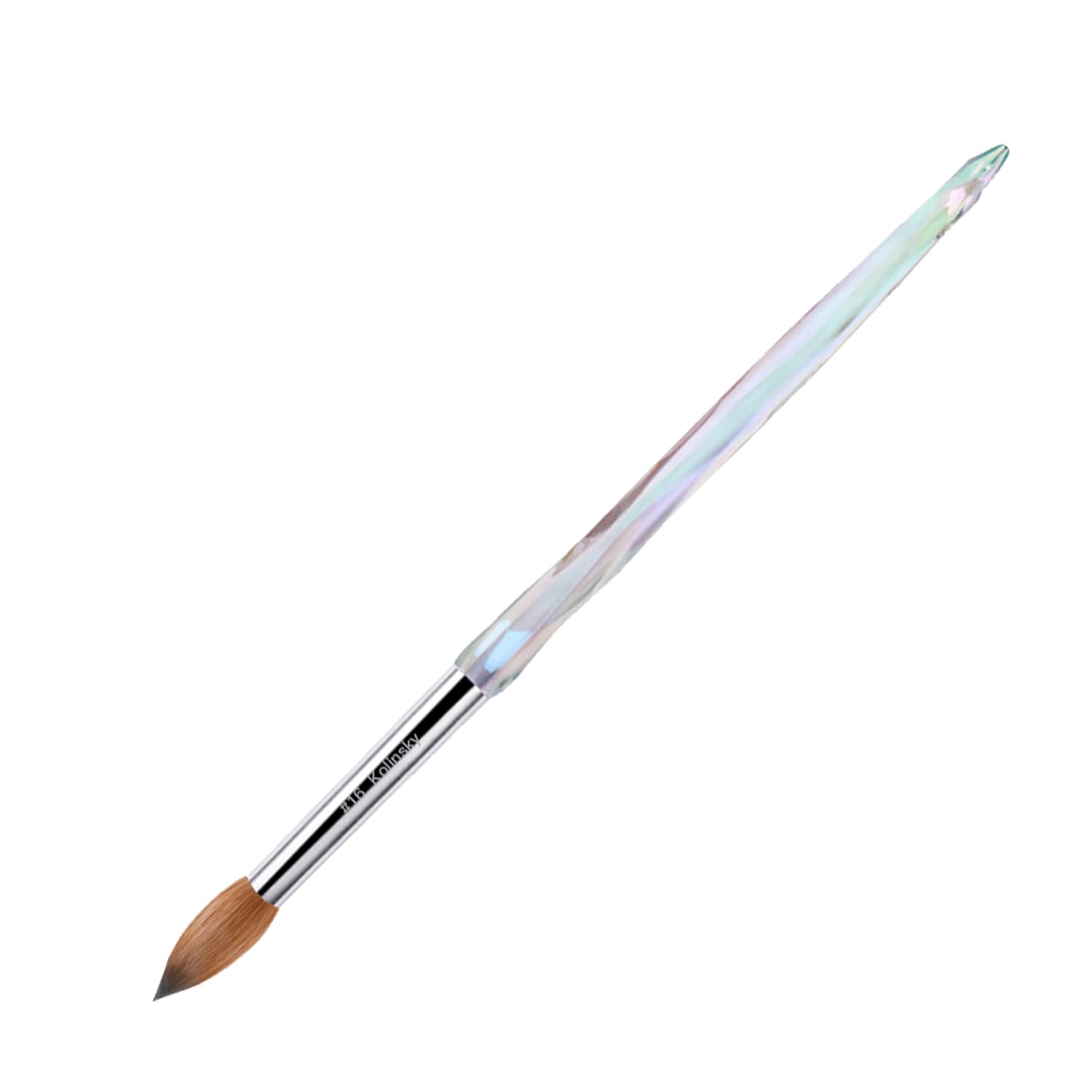 Kolinsky Crimped Acrylic Nail Brush for Professionals and Beginners