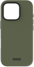 Ridge Case Compatible with iPhone 16 PRO - Matte Olive, Rugged Slim