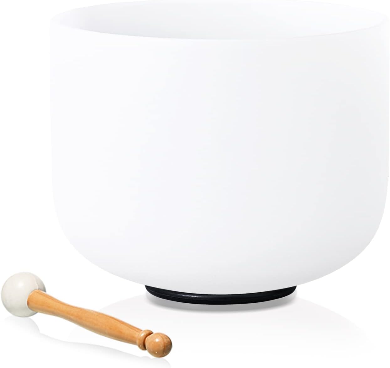 8 Inch E Note Frosted Quartz Singing Bowl for Sound Healing
