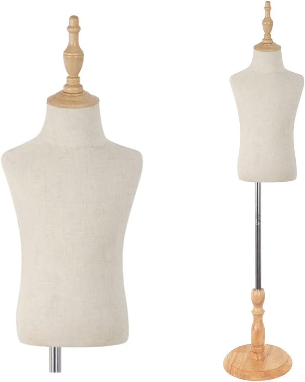 Child Mannequin for Kids Display, Adjustable Dress Form for 4-5 Years