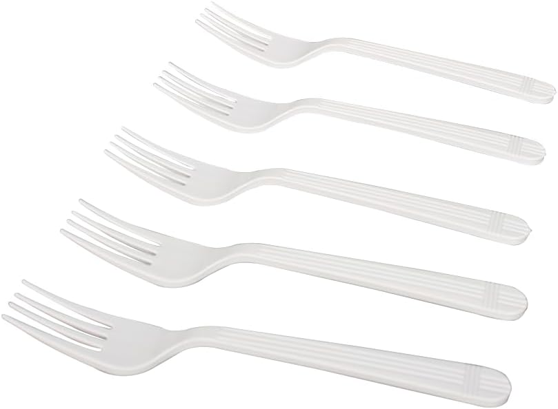 Karat U2060W Premium Extra Heavy Weight White Forks - 1000 Count