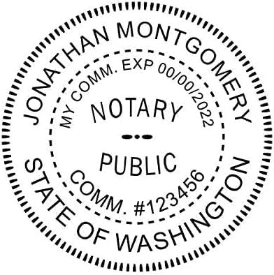 Washington Round Notary Embosser for Official State Seals