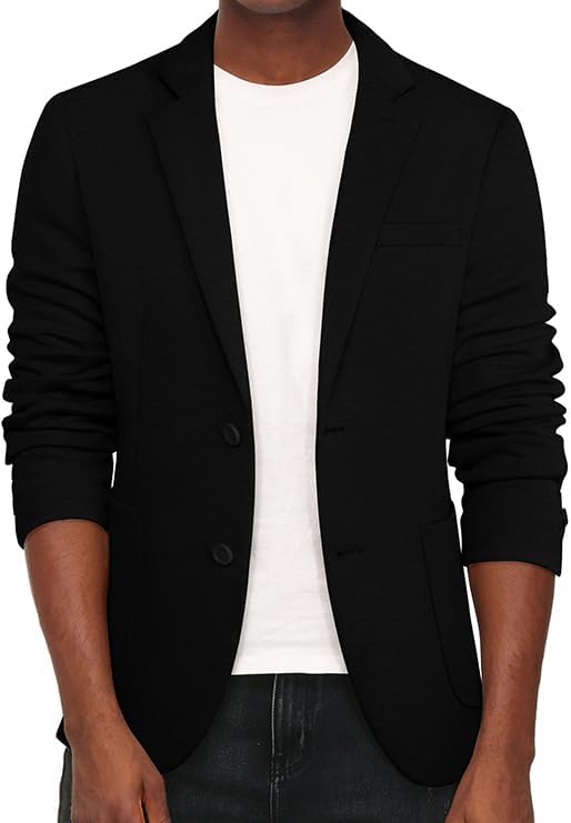 PJ PAUL JONES Men's Casual Knit Blazer for Stylish Comfort