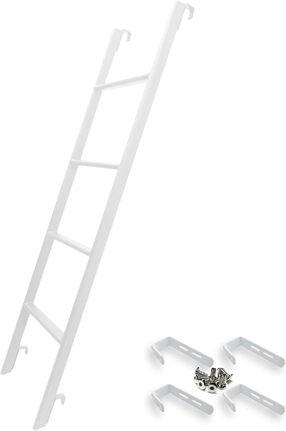 RV Bunk Bed Ladder with Adjustable Hooks for Safe Climbing