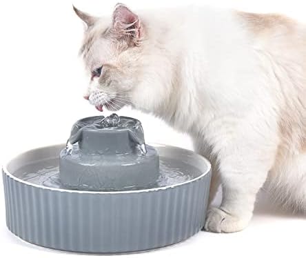 2.1L Ceramic Cat Water Fountain for Cats and Dogs - 70 Oz