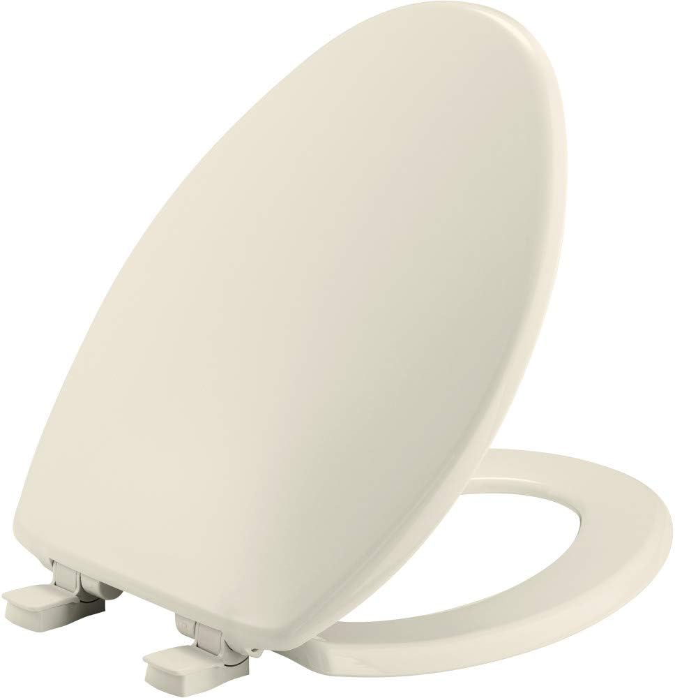 Bemis 7300SLEC Slow Close Toilet Seat for Elongated Toilets