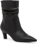 Women's Slouchy Ankle Boots with 2-in Kitten Heel - Coutgo