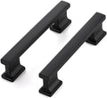 Cabinet Pulls 3-3/4 in Hole Center Matte Black - Heavy Duty Handles