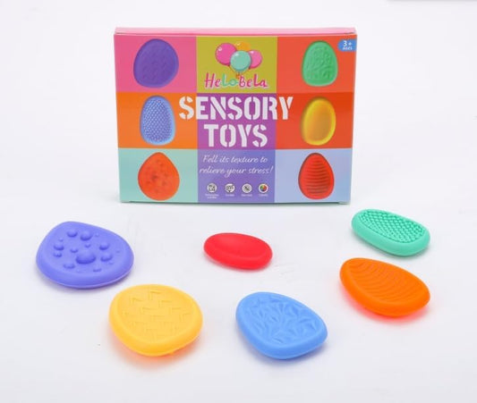 HELOBELA Sensory Stones Set - Calming Anxiety Relief