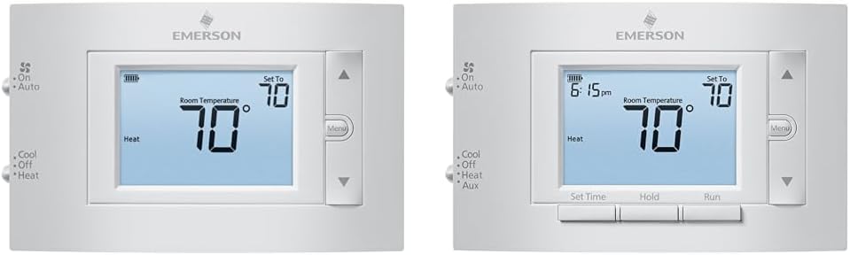 Emerson Thermostats Bundle: Non-Programmable & Programmable Units