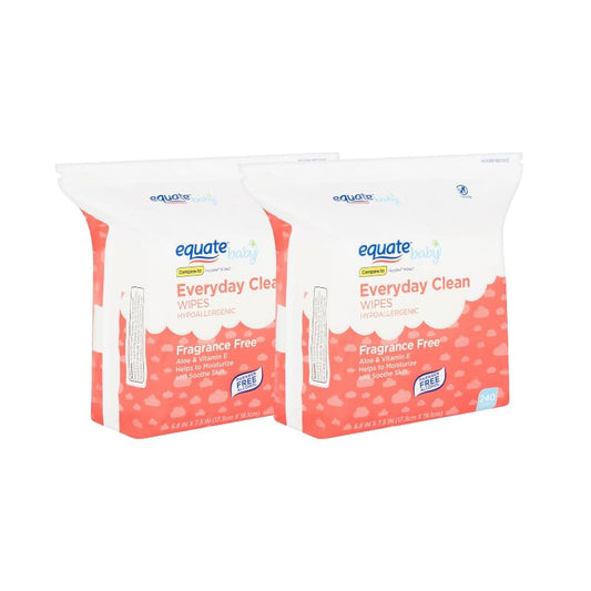 480 ct Fragrance-Free Baby Wipes + Explorer 2 Pack