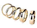 14k Solid Yellow Gold Classic Dome Comfort Fit Wedding Band - Classic