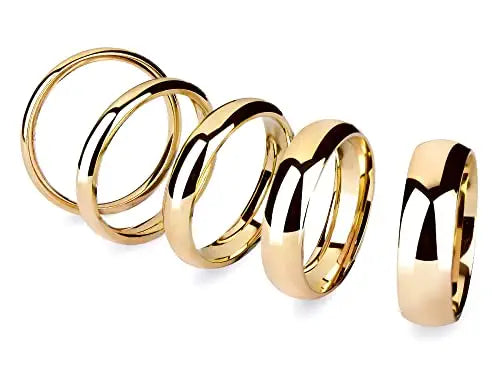 14k Solid Yellow Gold Classic Dome Comfort Fit Wedding Band Review