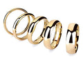 14k Solid Yellow Gold Classic Dome Comfort Fit Wedding Band