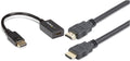 DisplayPort to HDMI Adapter Bundle - DP to HDMI with 6ft 4K Cable