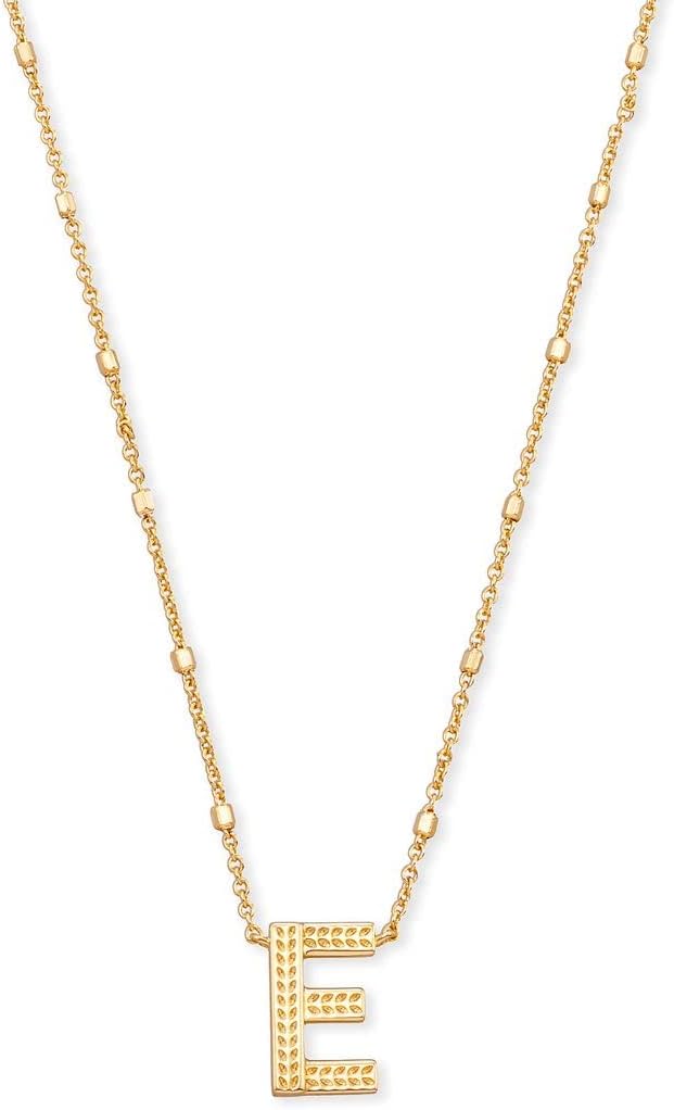 Kendra Scott Letter E Pendant Necklace for Women in Gold