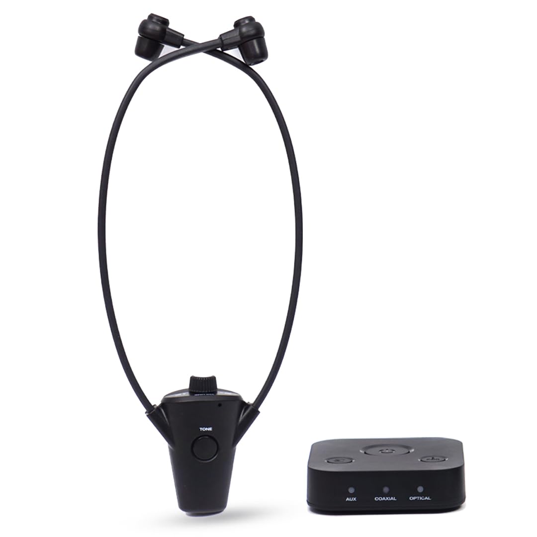 Gold Digital TV Headset System - HearSound Technology, Seniors Friendly