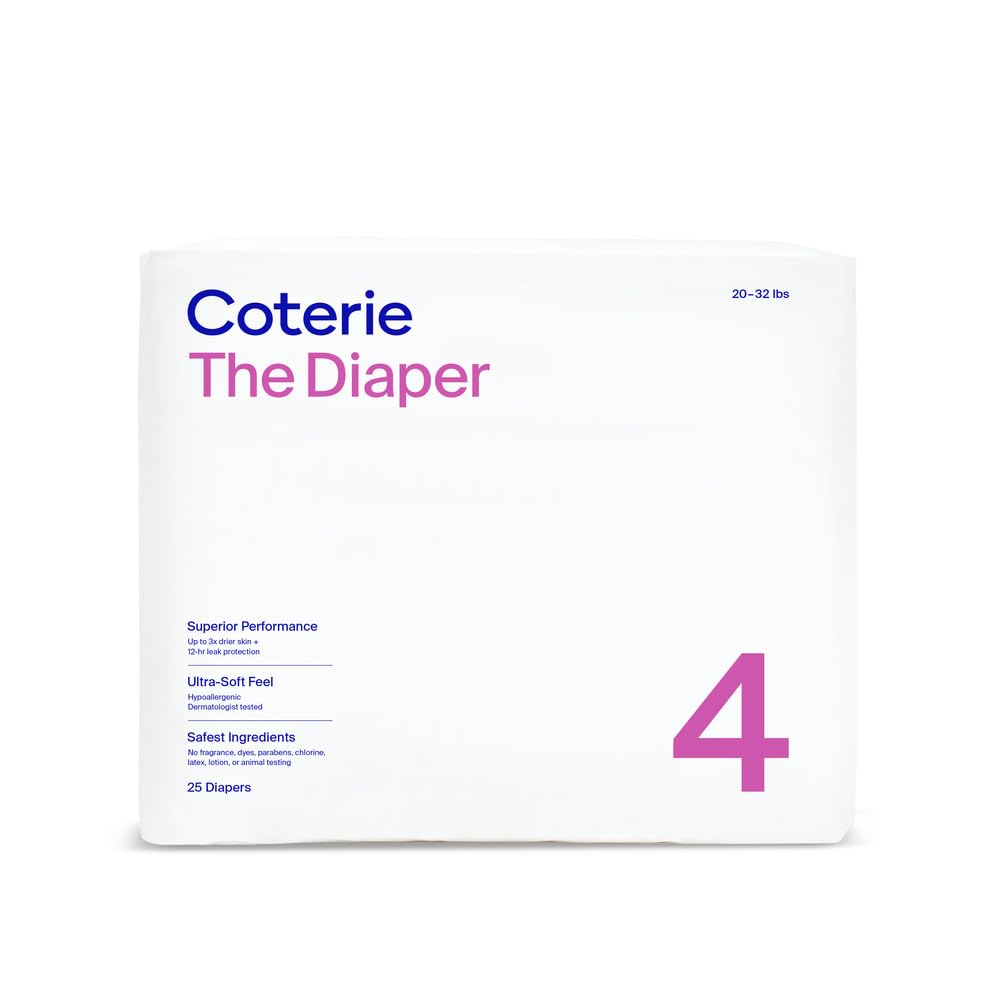 Ultra-Soft Coterie Size 4 Diapers - 25 CT