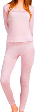 Silk Long Underwear for Women Mulberry-Silk Long Johns - Lightweight