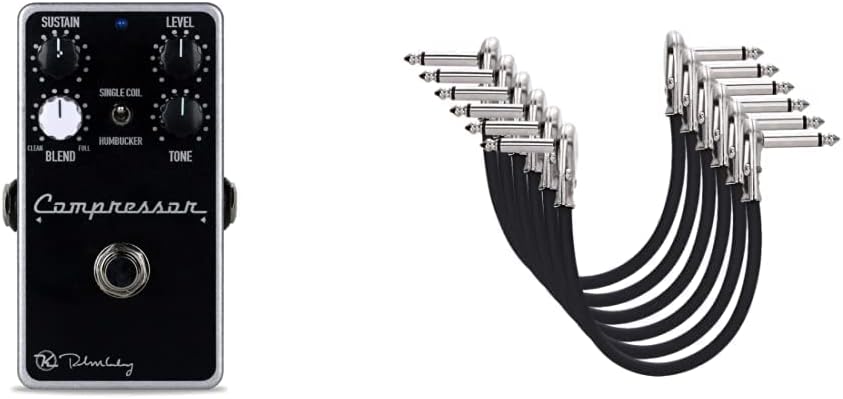 Keeley Compressor Plus Pedal with 1/4 Inch Guitar Patch Cable