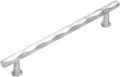 Brushed Nickel Cabinet Pulls 7.56in Hole Center Decorative Handles