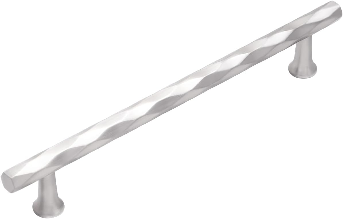 Brushed Nickel Cabinet Pulls 7.56in Hole Center Decorative Handles