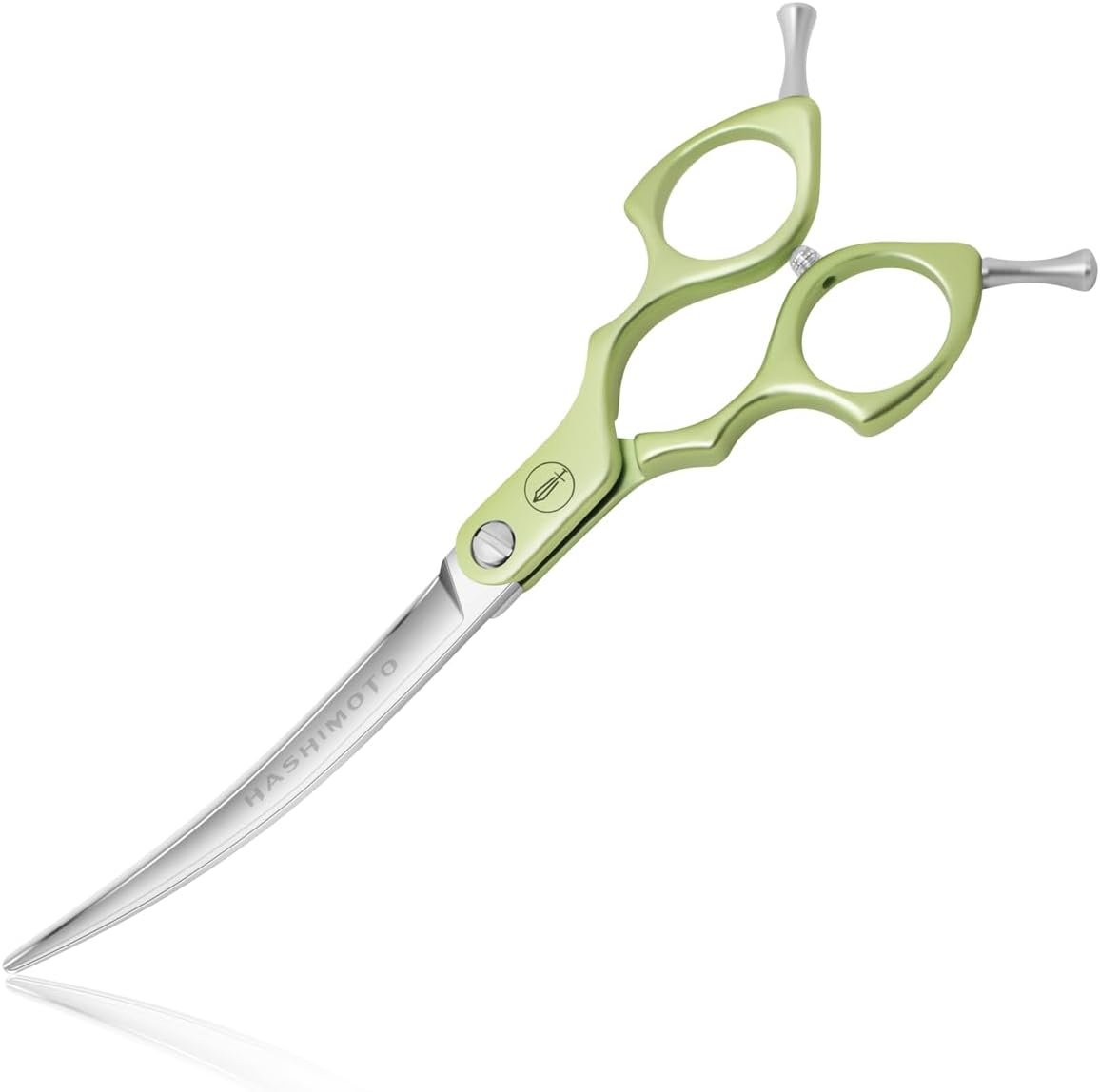HASHIMOTO Curved Scissors for Dog Grooming - Lightweight & Sharp
