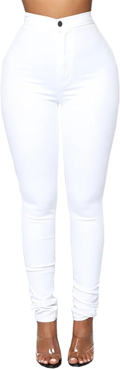 Ripped Skinny Jeans for Women High Waisted Stretch Slim Fit
