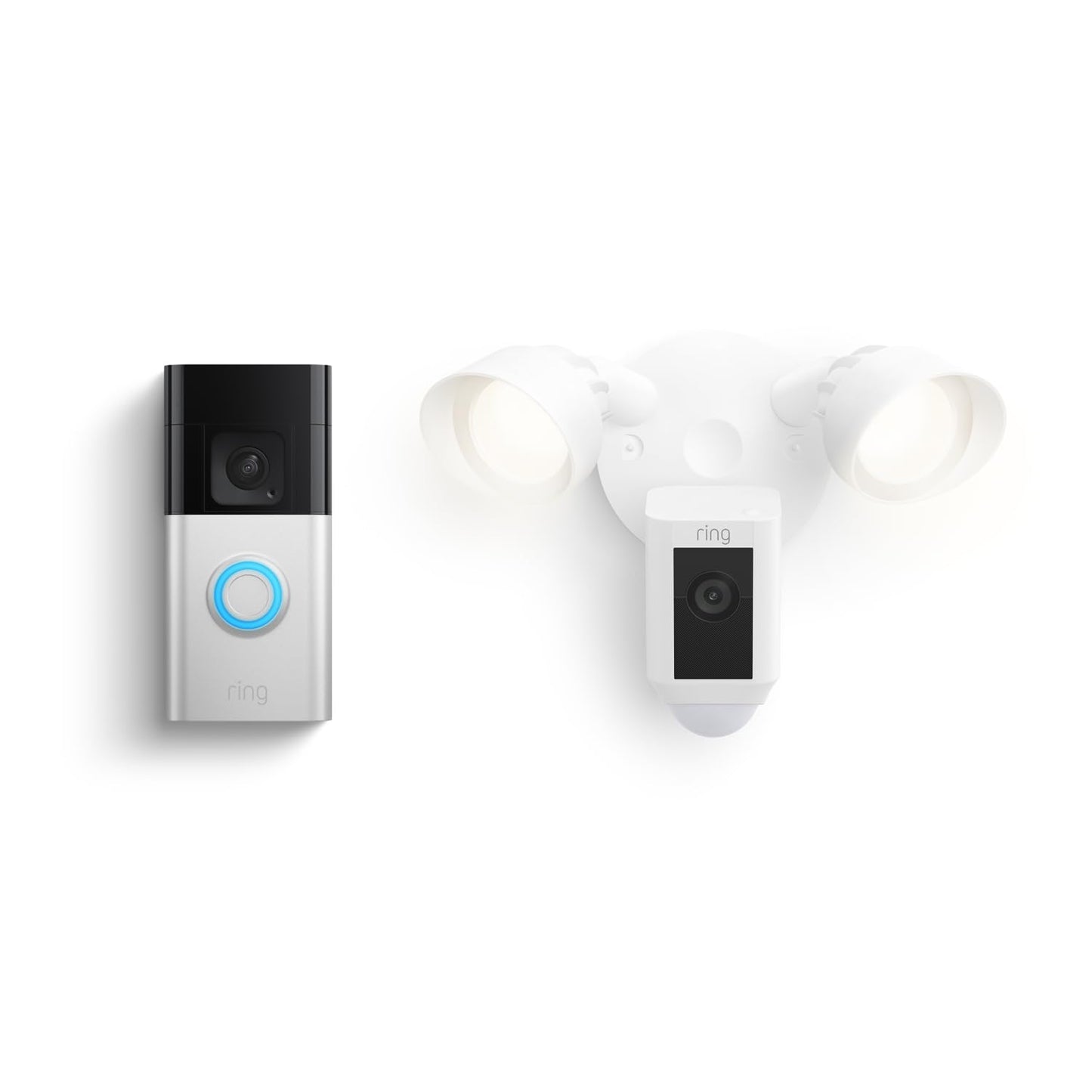 Enhanced Security Bundle: Ring Doorbell Plus & Floodlight Cam