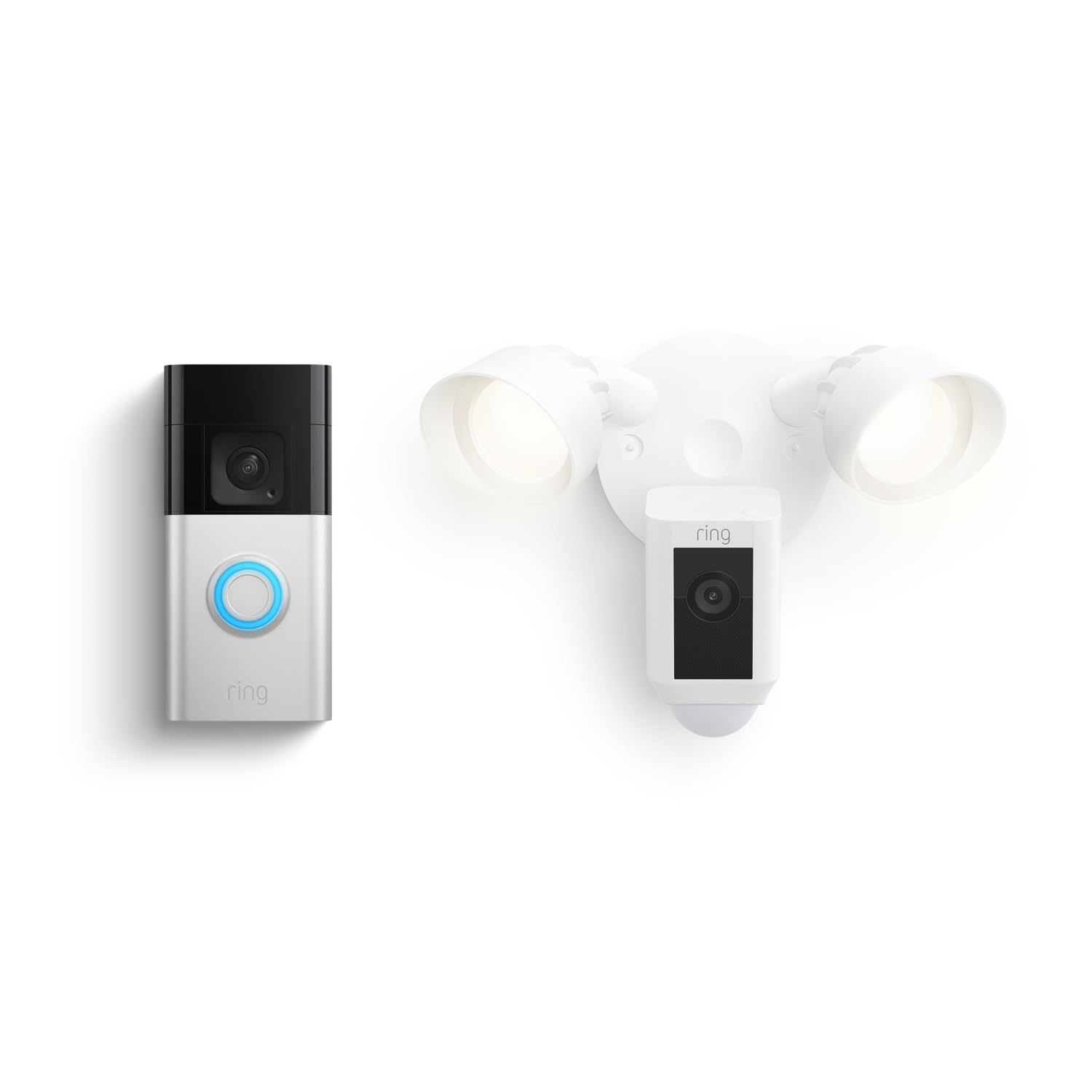Enhanced Security Bundle: Ring Doorbell Plus & Floodlight Cam