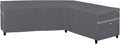 Heavy Duty Waterproof Patio Furniture Covers L-Shaped Right Facing