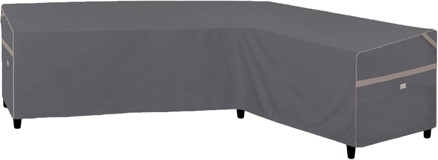 Heavy Duty Waterproof Patio Furniture Covers for L-Shaped Sofa